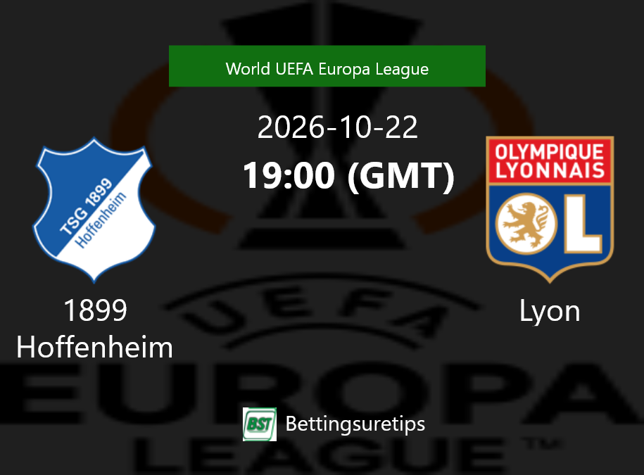 1899 Hoffenheim vs Lyon Prediction Betting Tips & Correct Score