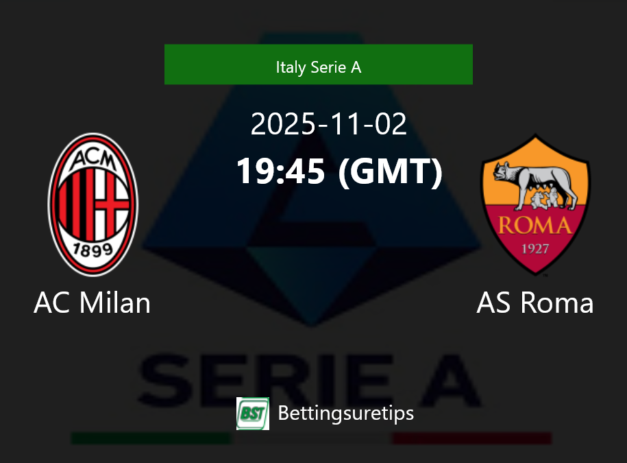 AC Milan vs AS Roma Prediction Betting Tips & Correct Score