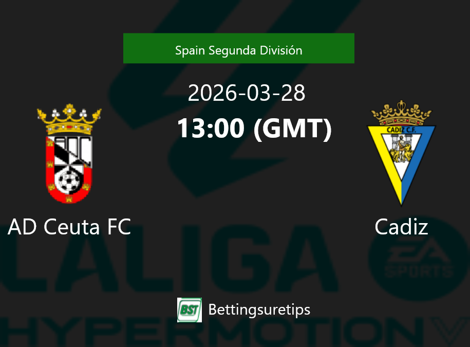 AD Ceuta FC vs Cadiz Prediction Betting Tips & Correct Score