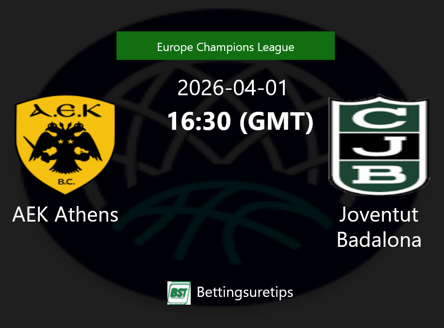 AEK Athens vs Joventut Badalona Prediction and Pick - Europe Champions League