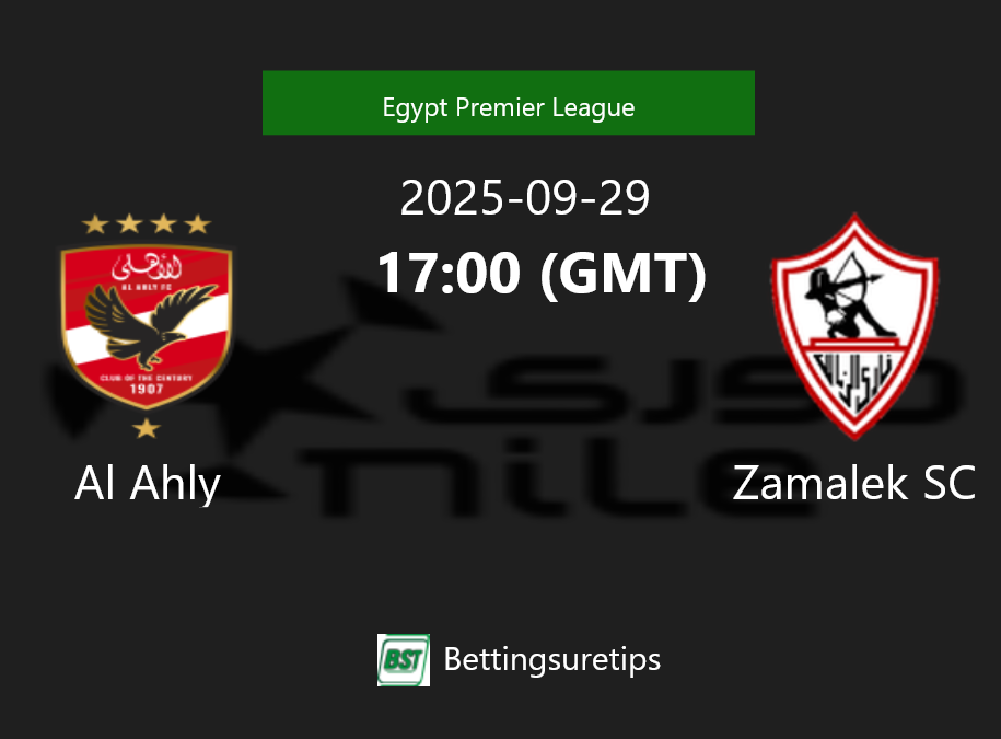 Al Ahly vs Zamalek SC Prediction Betting Tips & Correct Score