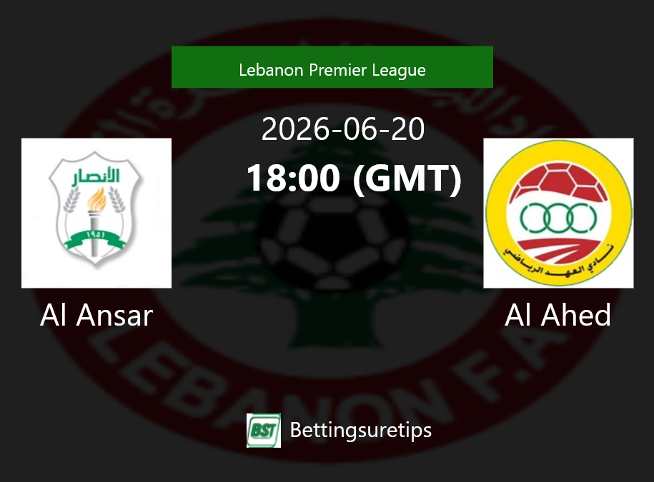 Al Ansar vs Al Ahed Prediction Betting Tips & Correct Score