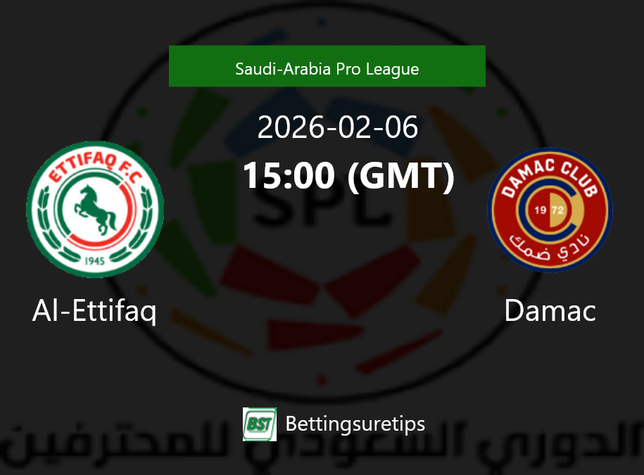 Al-Ettifaq vs Damac Prediction Betting Tips & Correct Score