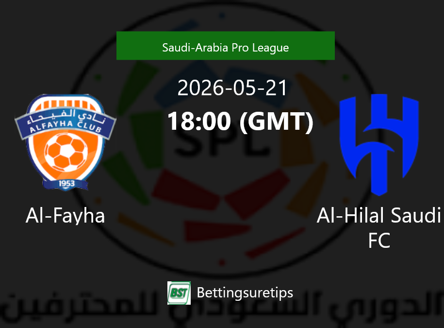 Al-Fayha vs Al-Hilal Saudi FC Prediction Betting Tips & Correct Score