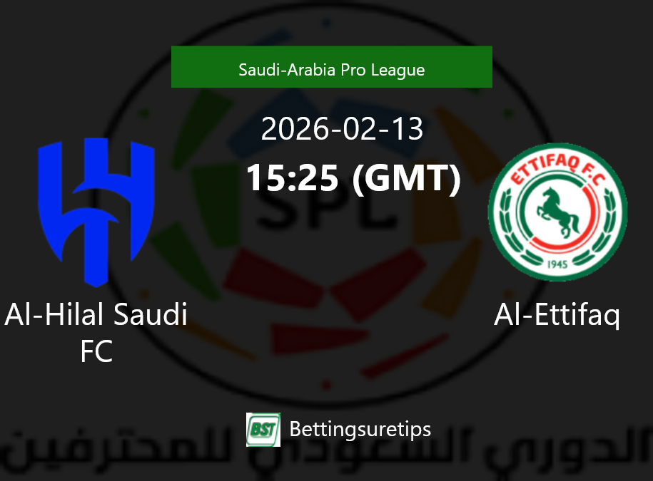 Al-Hilal Saudi FC vs Al-Ettifaq Prediction Betting Tips & Correct Score