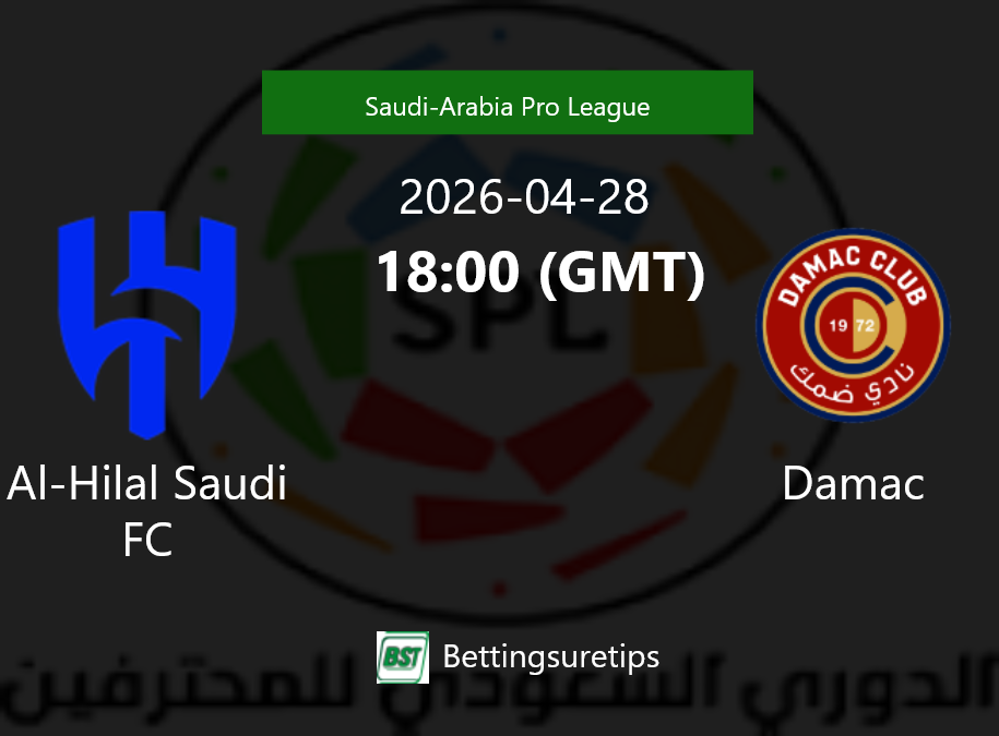Al-Hilal Saudi FC vs Damac Prediction Betting Tips & Correct Score