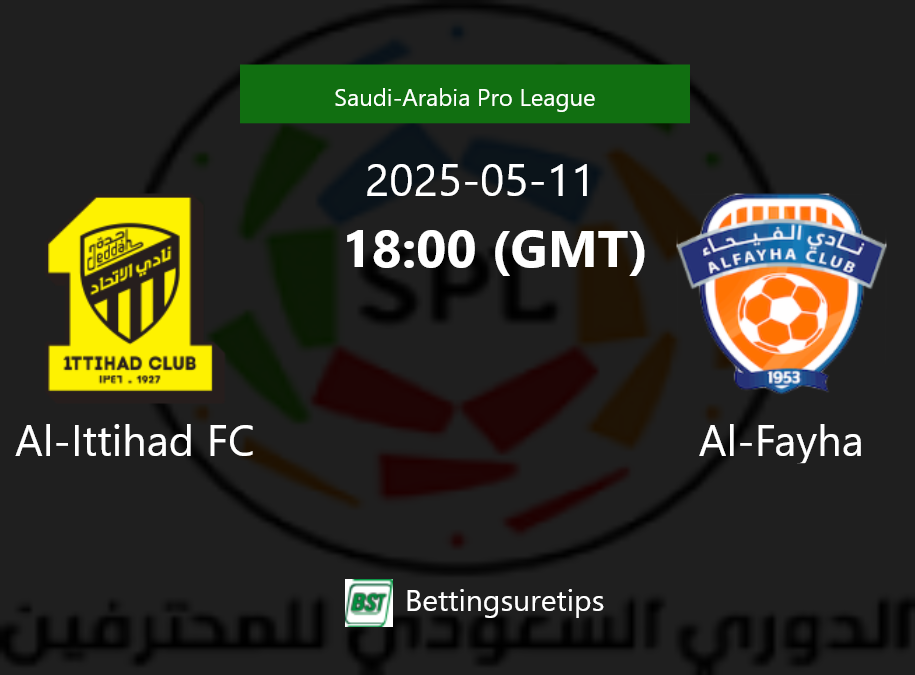 Al-Ittihad FC vs Al-Fayha Prediction Betting Tips & Correct Score