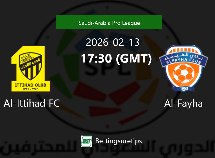 Al-Ittihad FC vs Al-Fayha Prediction Betting Tips & Correct Score