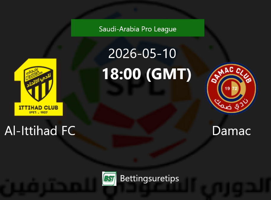 Al-Ittihad FC vs Damac Prediction Betting Tips & Correct Score