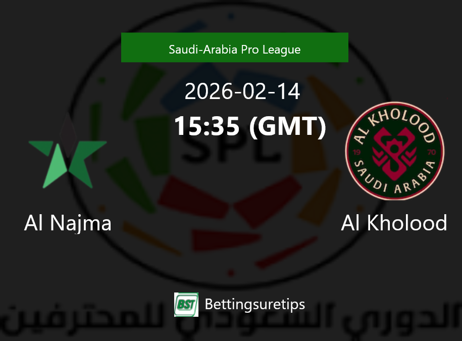 Al Najma vs Al Kholood Prediction Betting Tips & Correct Score