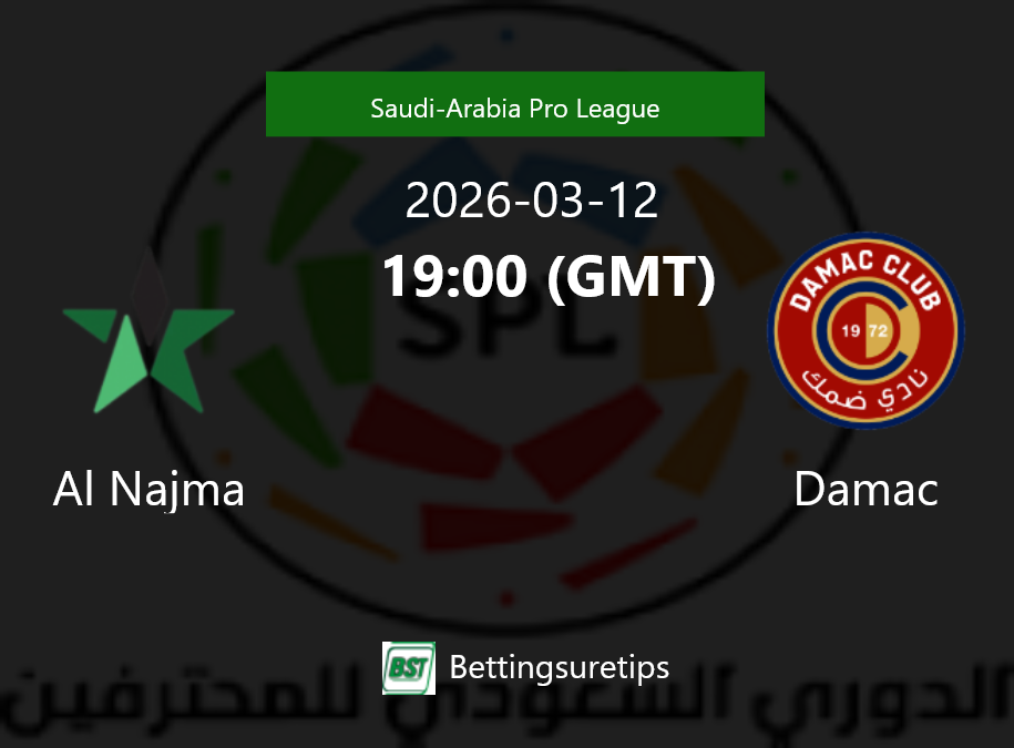 Al Najma vs Damac Prediction Betting Tips & Correct Score