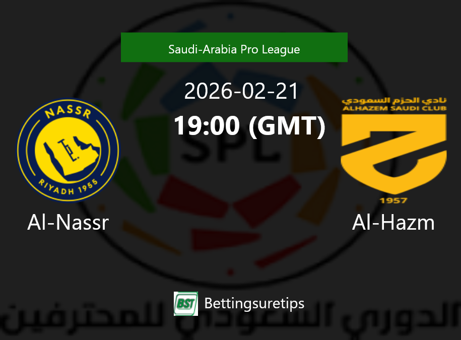 Al-Nassr vs Al-Hazm Prediction Betting Tips & Correct Score