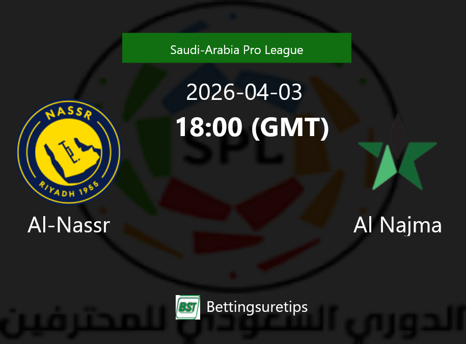 Al-Nassr vs Al Najma Prediction Betting Tips & Correct Score