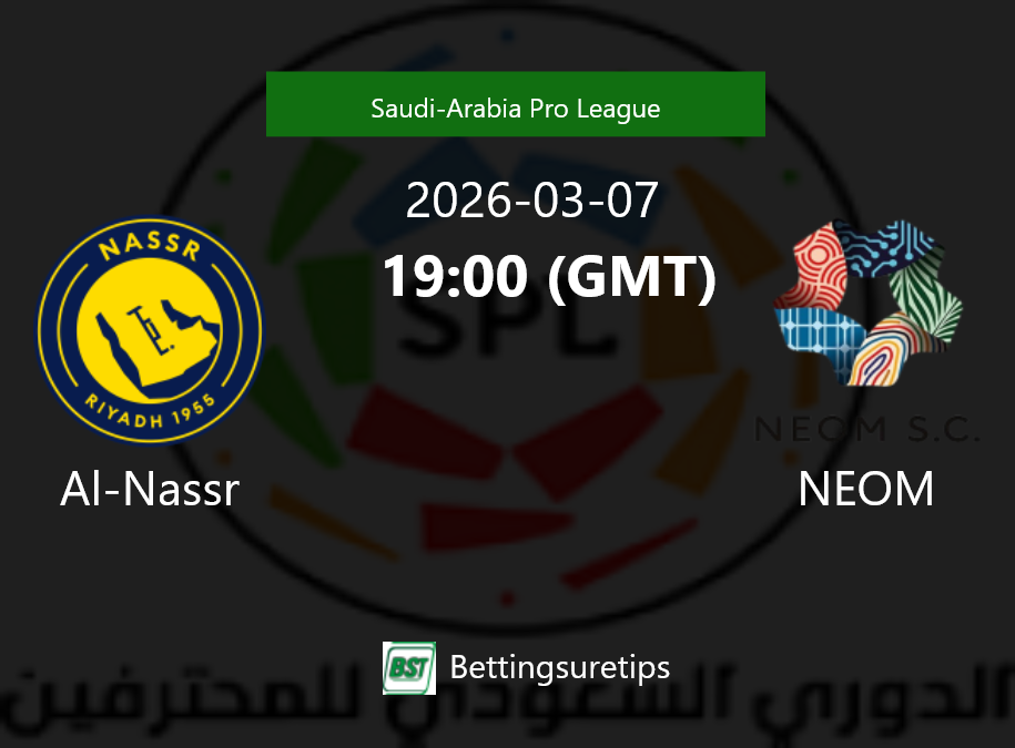Al-Nassr vs NEOM Prediction Betting Tips & Correct Score