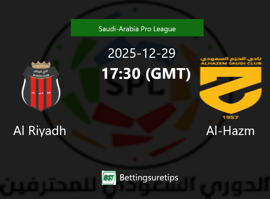 Al Riyadh vs Al-Hazm Prediction Betting Tips & Correct Score