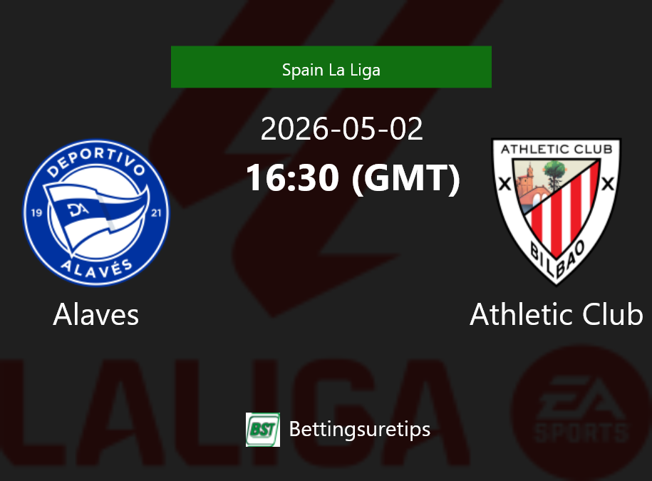 Alaves vs Athletic Club Prediction Betting Tips & Correct Score