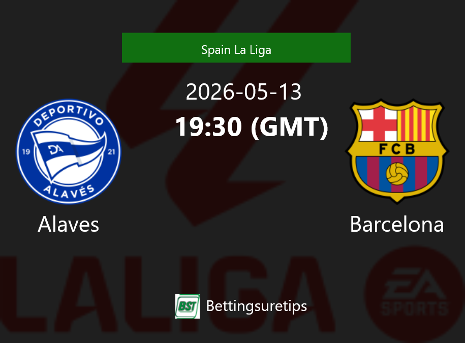 Alaves vs Barcelona Prediction Betting Tips & Correct Score