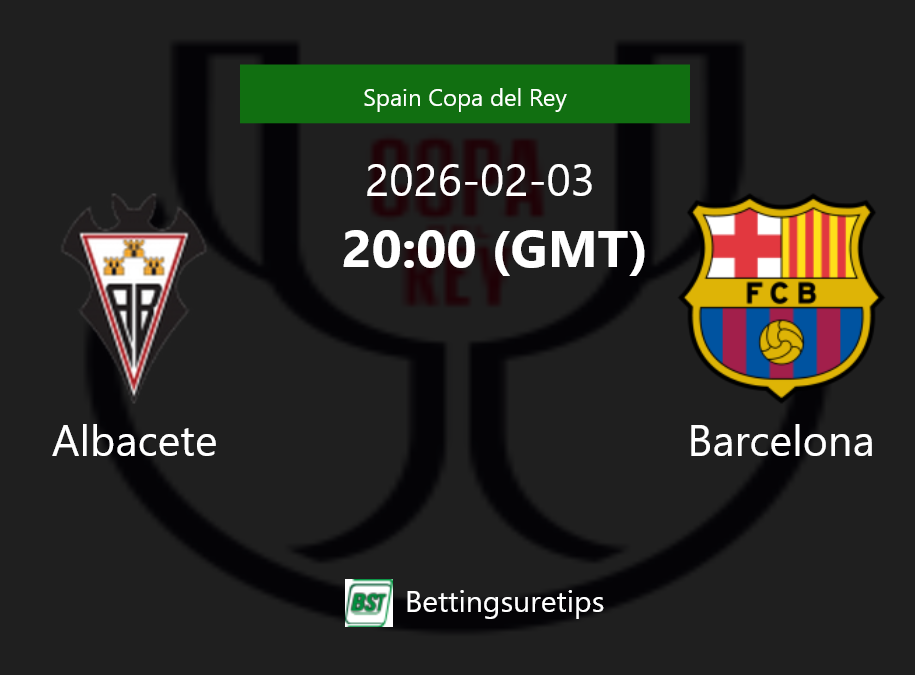 Albacete vs Barcelona Prediction Betting Tips & Correct Score