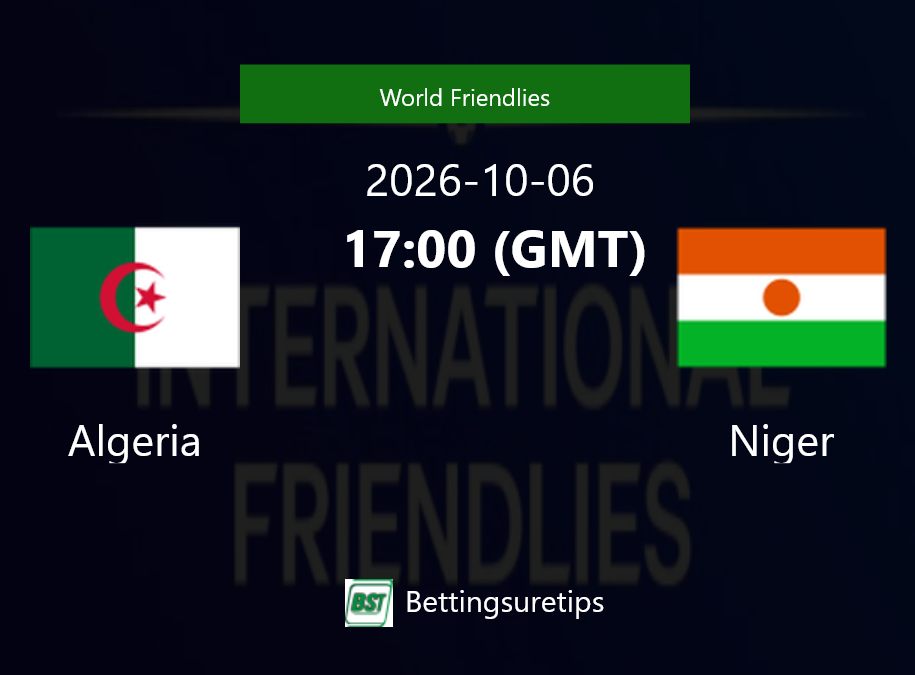 Algeria vs Niger Prediction Betting Tips & Correct Score