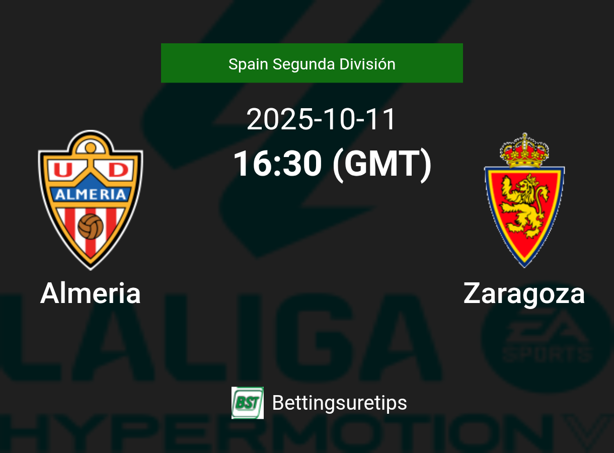 Almeria vs Zaragoza Prediction Betting Tips & Correct Score