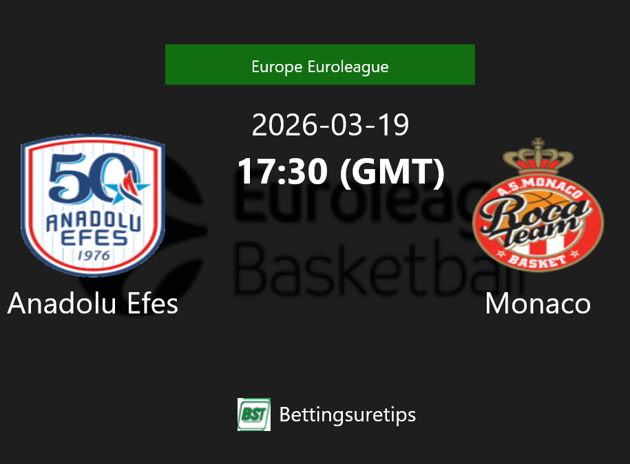 Anadolu Efes vs Monaco Prediction and Pick - Europe Euroleague