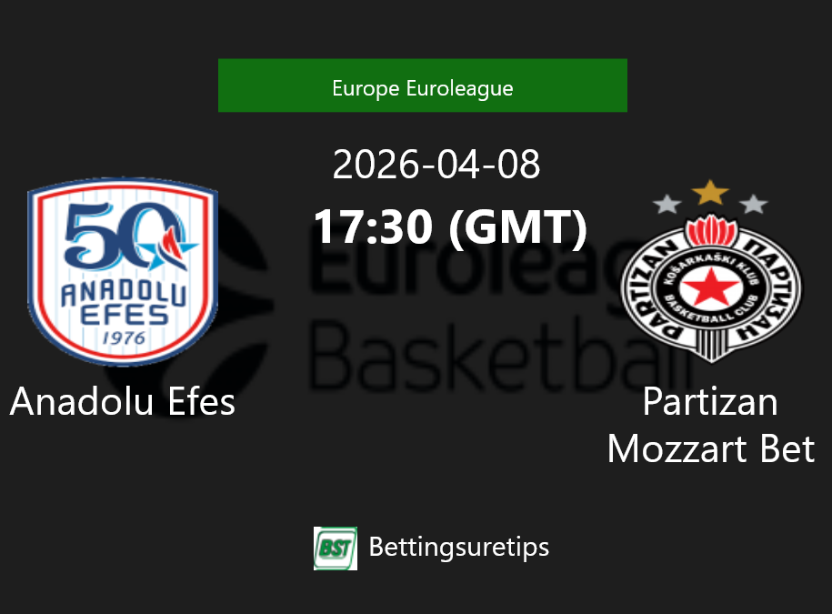 Anadolu Efes vs Partizan Mozzart Bet Prediction and Pick - Europe Euroleague