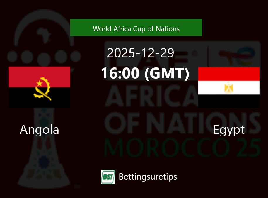 Angola vs Egypt Prediction Betting Tips & Correct Score