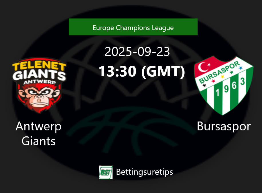 Antwerp Giants vs Bursaspor Prediction and Pick - Europe Champions League