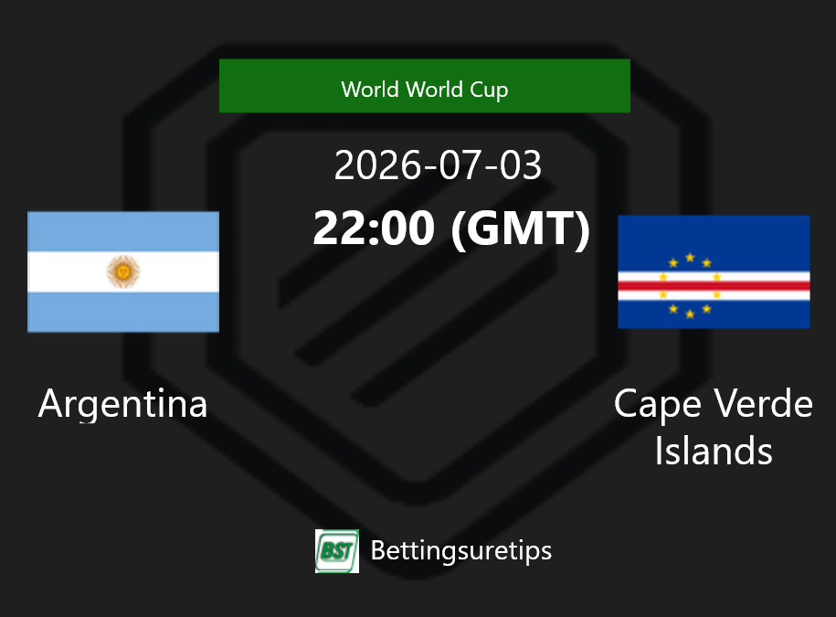 Argentina vs Cape Verde Islands Prediction Betting Tips & Correct Score