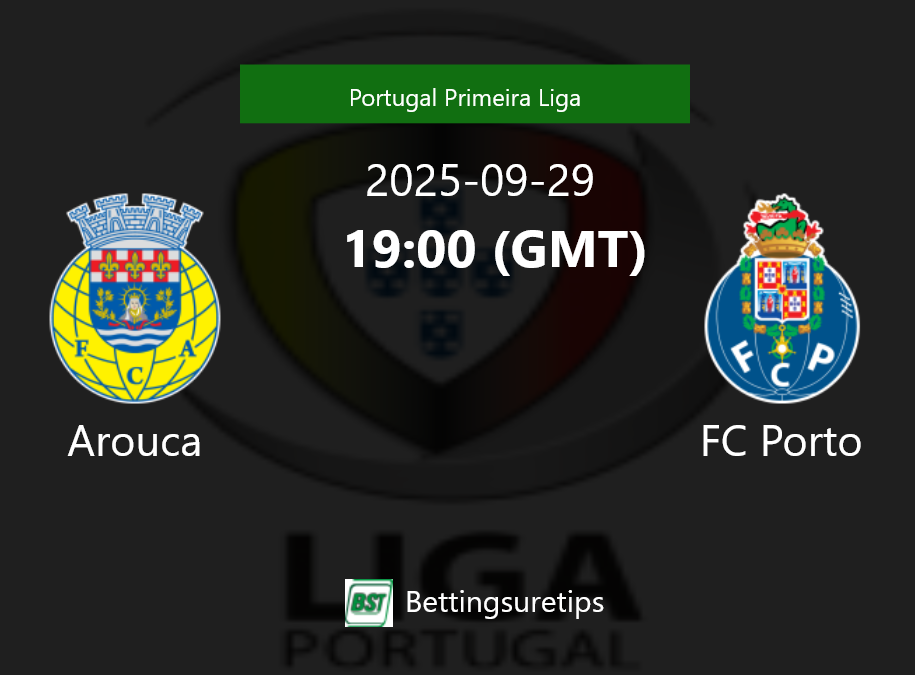 Arouca vs FC Porto Prediction Betting Tips & Correct Score