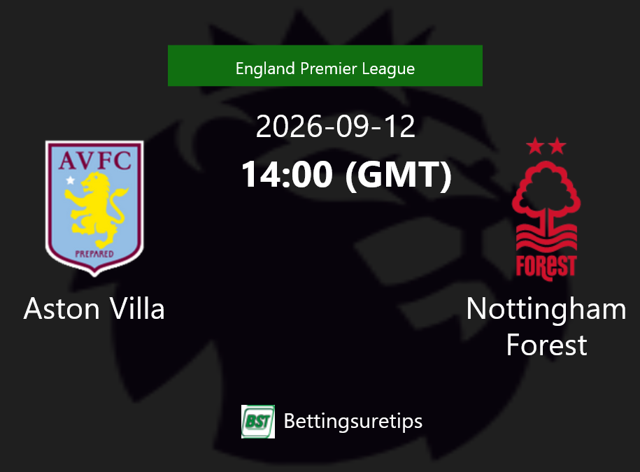 Aston Villa vs Nottingham Forest Prediction Betting Tips & Correct Score