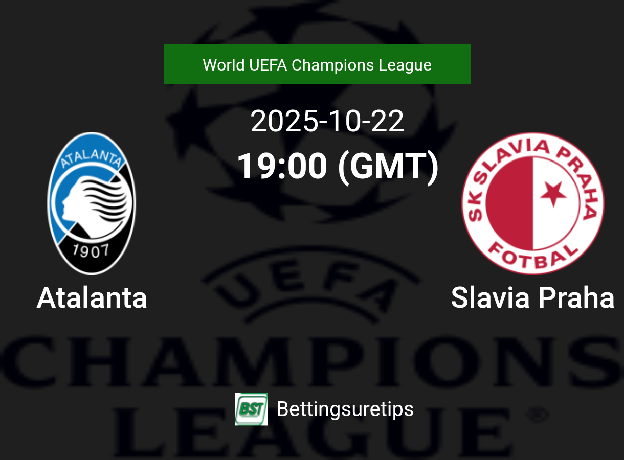 Atalanta vs Slavia Praha Prediction Betting Tips & Correct Score
