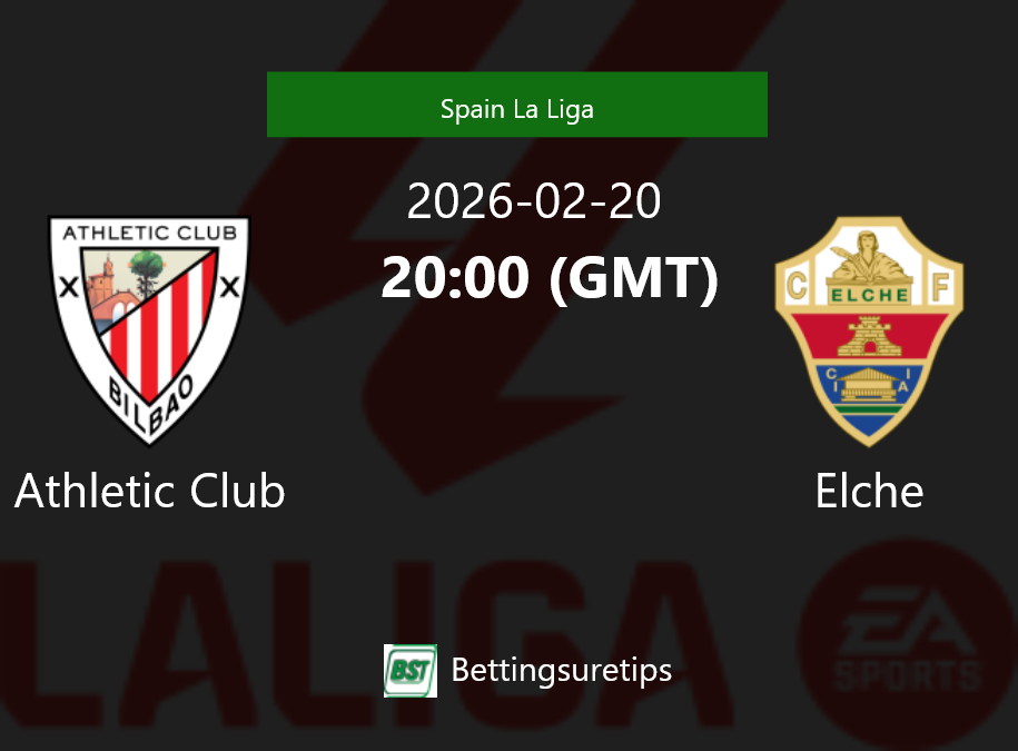 Athletic Club vs Elche Prediction Betting Tips & Correct Score