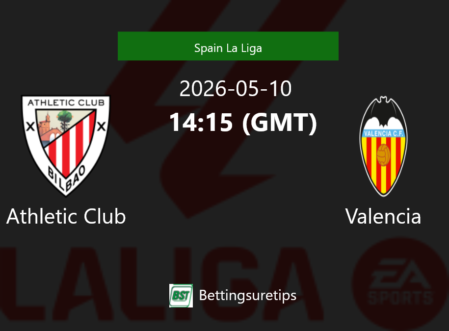 Athletic Club vs Valencia Prediction Betting Tips & Correct Score