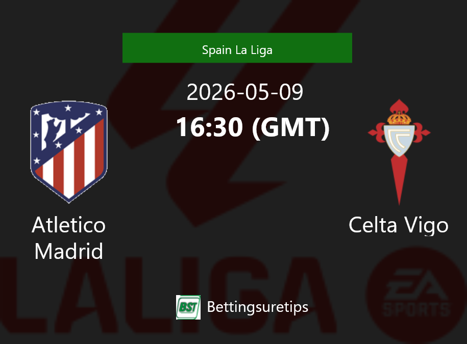 Atletico Madrid vs Celta Vigo Prediction Betting Tips & Correct Score