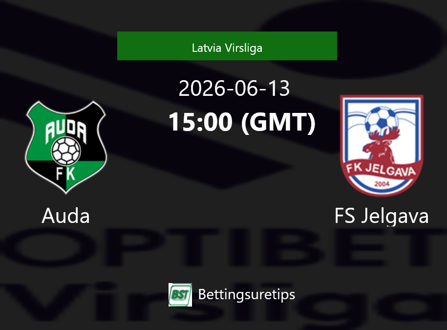 Auda vs FS Jelgava Prediction Betting Tips & Correct Score