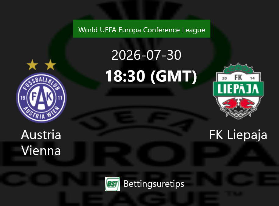 Austria Vienna vs FK Liepaja Prediction Betting Tips & Correct Score