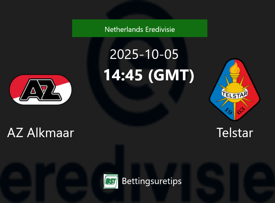 AZ Alkmaar vs Telstar Prediction Betting Tips & Correct Score