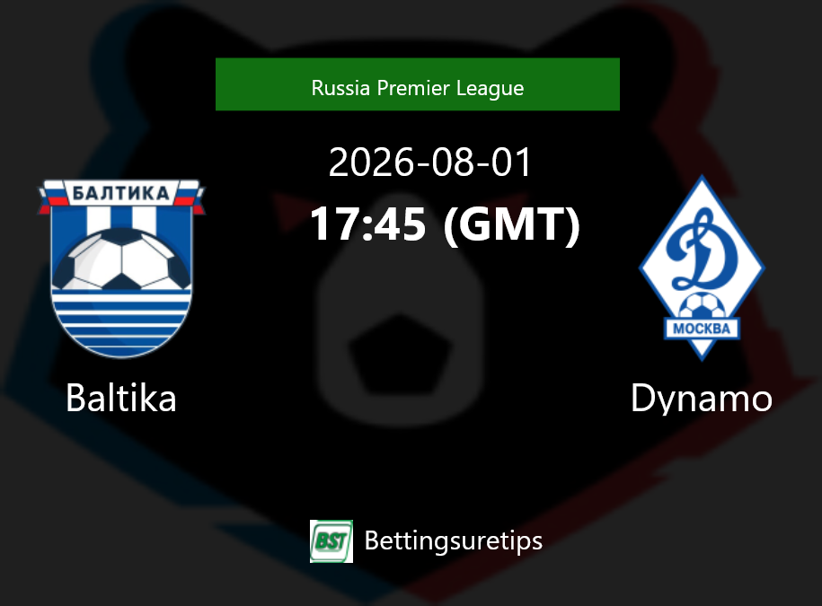 Baltika vs Dynamo Prediction Betting Tips & Correct Score