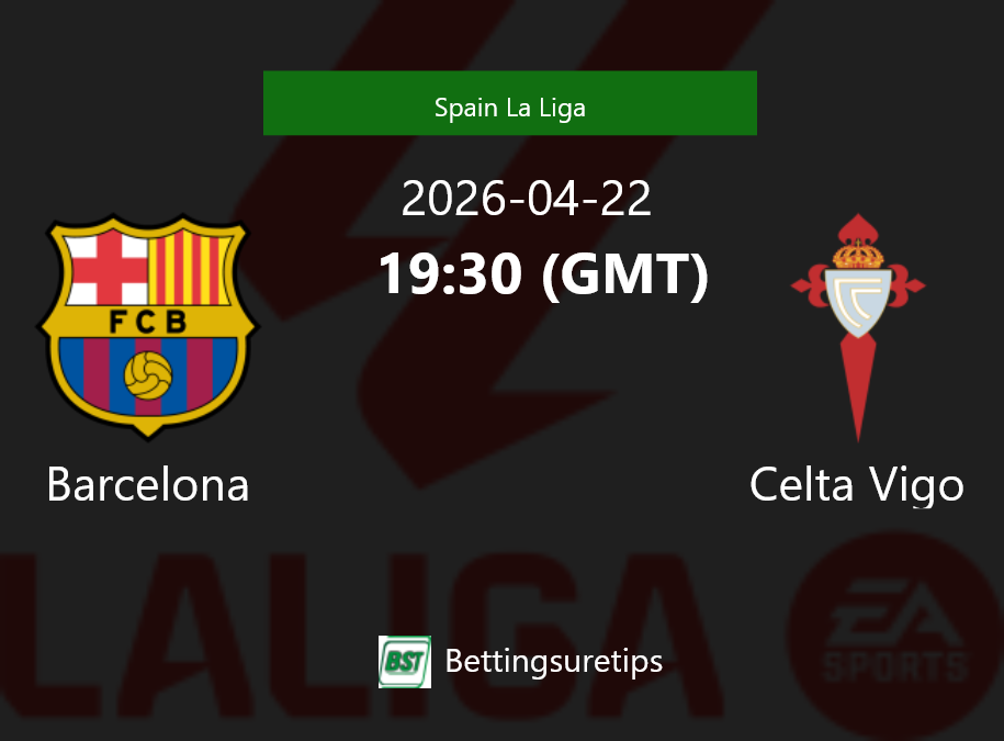 Barcelona vs Celta Vigo Prediction Betting Tips & Correct Score