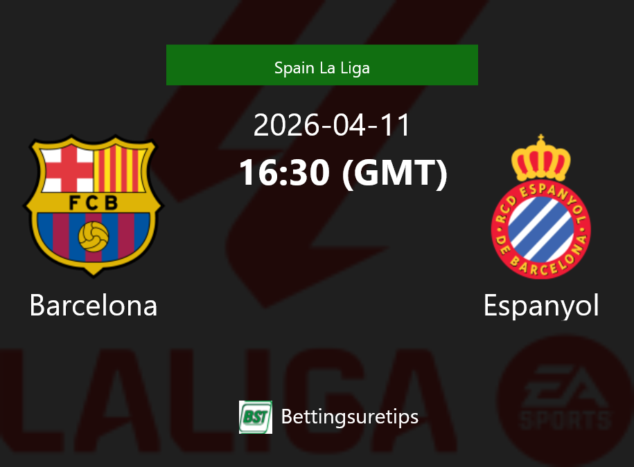 Barcelona vs Espanyol Prediction Betting Tips & Correct Score