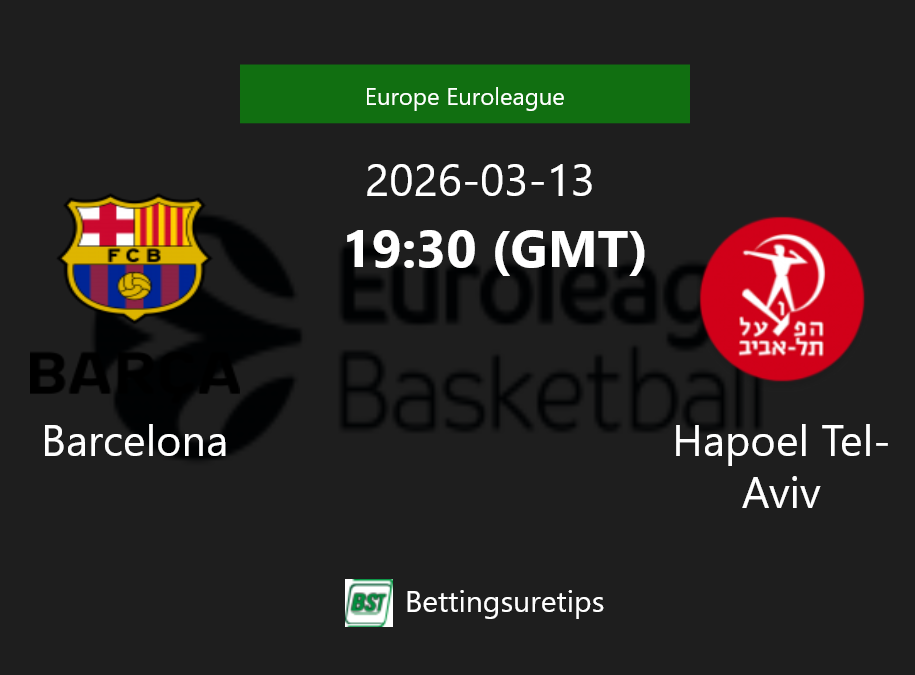 Barcelona vs Hapoel Tel-Aviv Prediction and Pick - Europe Euroleague