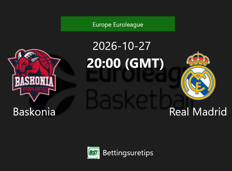 Baskonia vs Real Madrid Prediction and Pick - Europe Euroleague Baskonia vs Real Madrid Prediction and Pick - Europe Euroleague