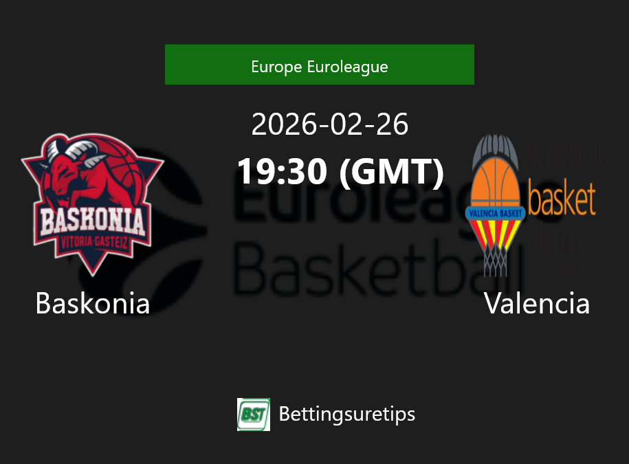 Baskonia vs Valencia Prediction and Pick - Europe Euroleague Baskonia vs Valencia Prediction and Pick - Europe Euroleague