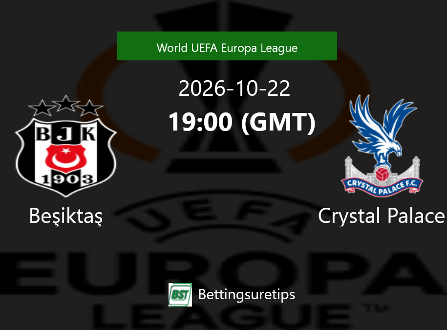 Be?ikta? vs Crystal Palace Prediction Betting Tips & Correct Score
