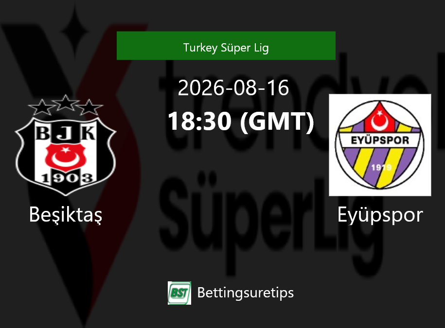 Be?ikta? vs Eyüpspor Prediction Betting Tips & Correct Score