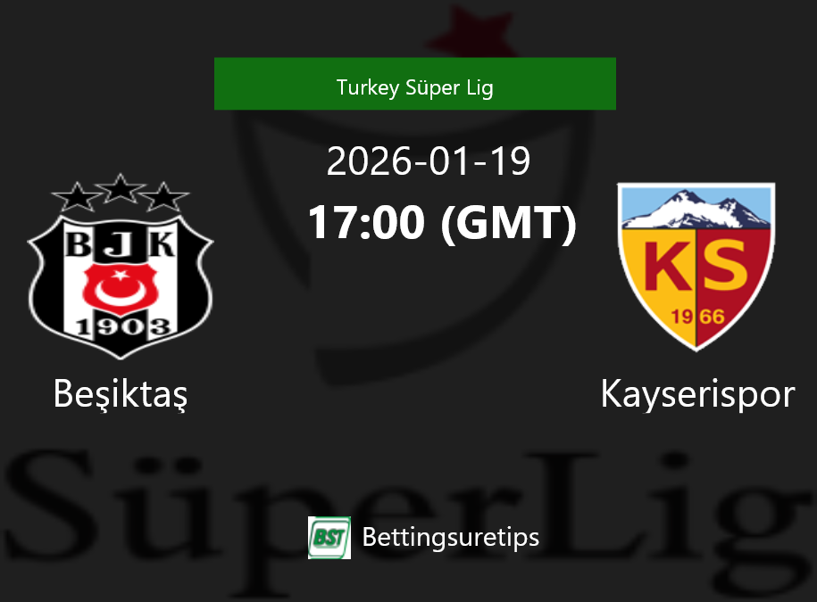 Be?ikta? vs Kayserispor Prediction Betting Tips & Correct Score