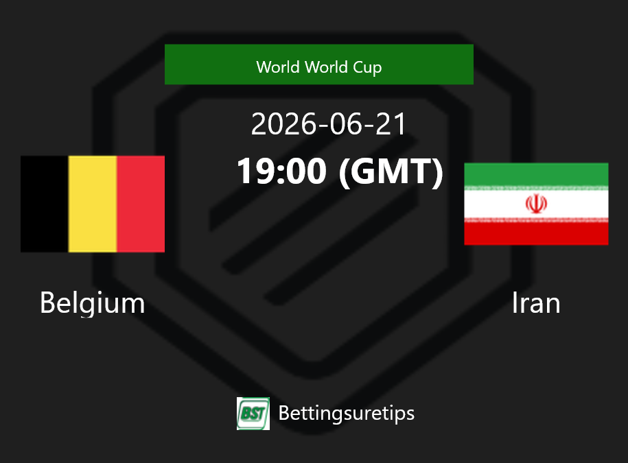 Belgium vs Iran Prediction Betting Tips & Correct Score