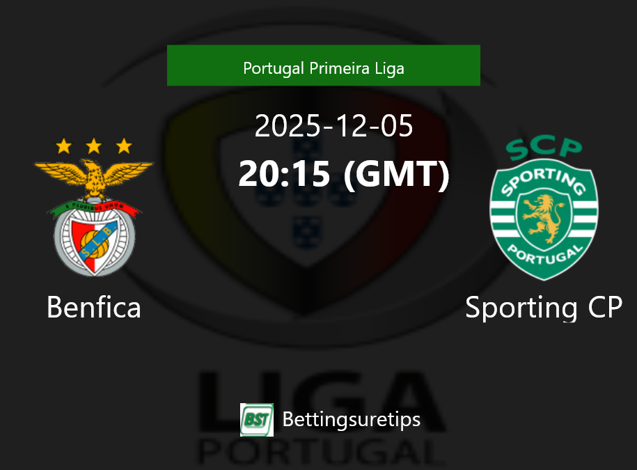 Benfica vs Sporting CP Prediction Betting Tips & Correct Score