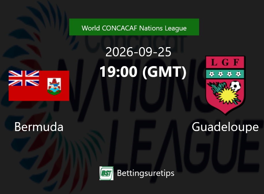 Bermuda vs Guadeloupe Prediction Betting Tips & Correct Score